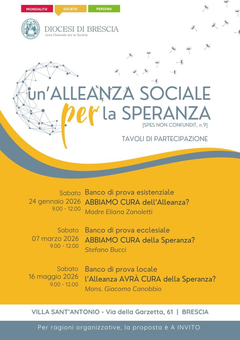 Un'alleanza sociale per la speranza 2026