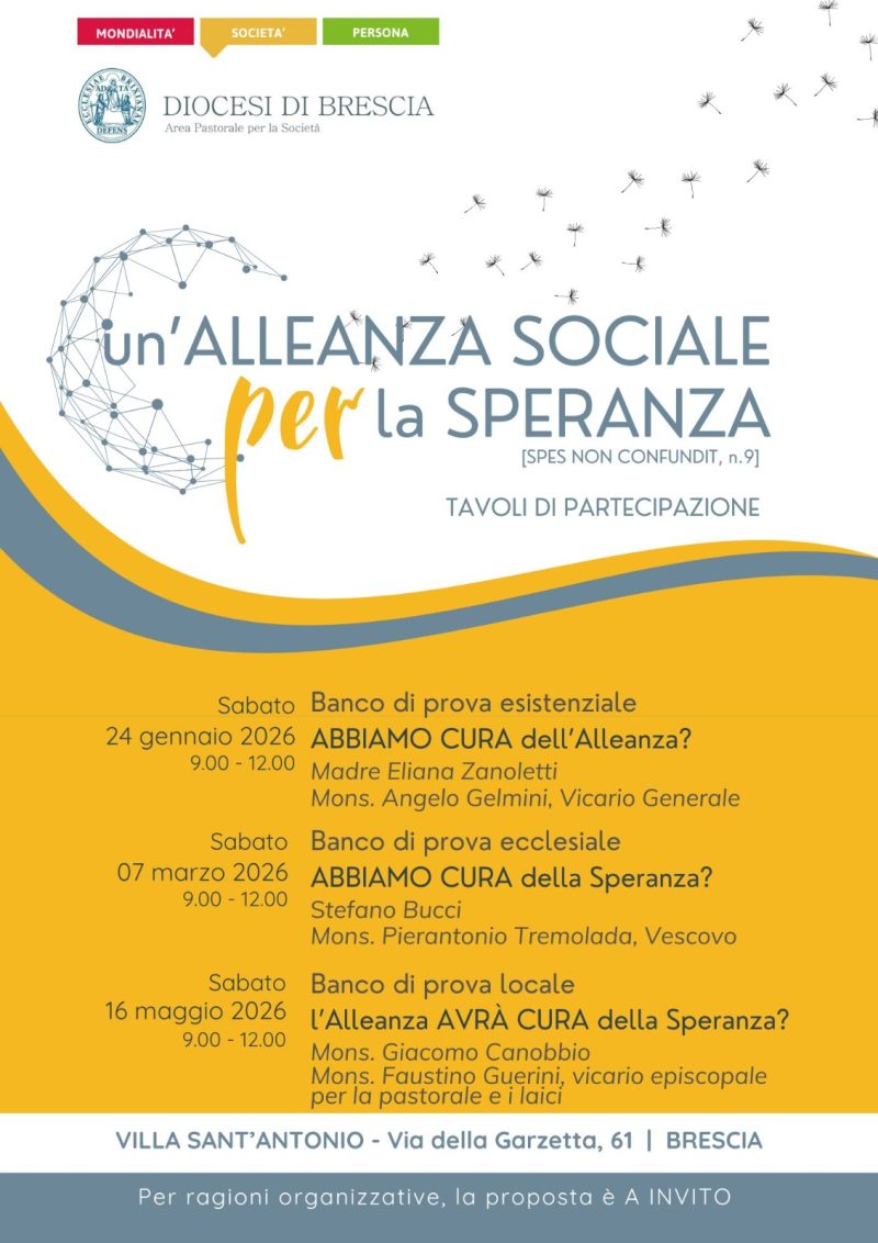 Un'alleanza sociale per la speranza 2026